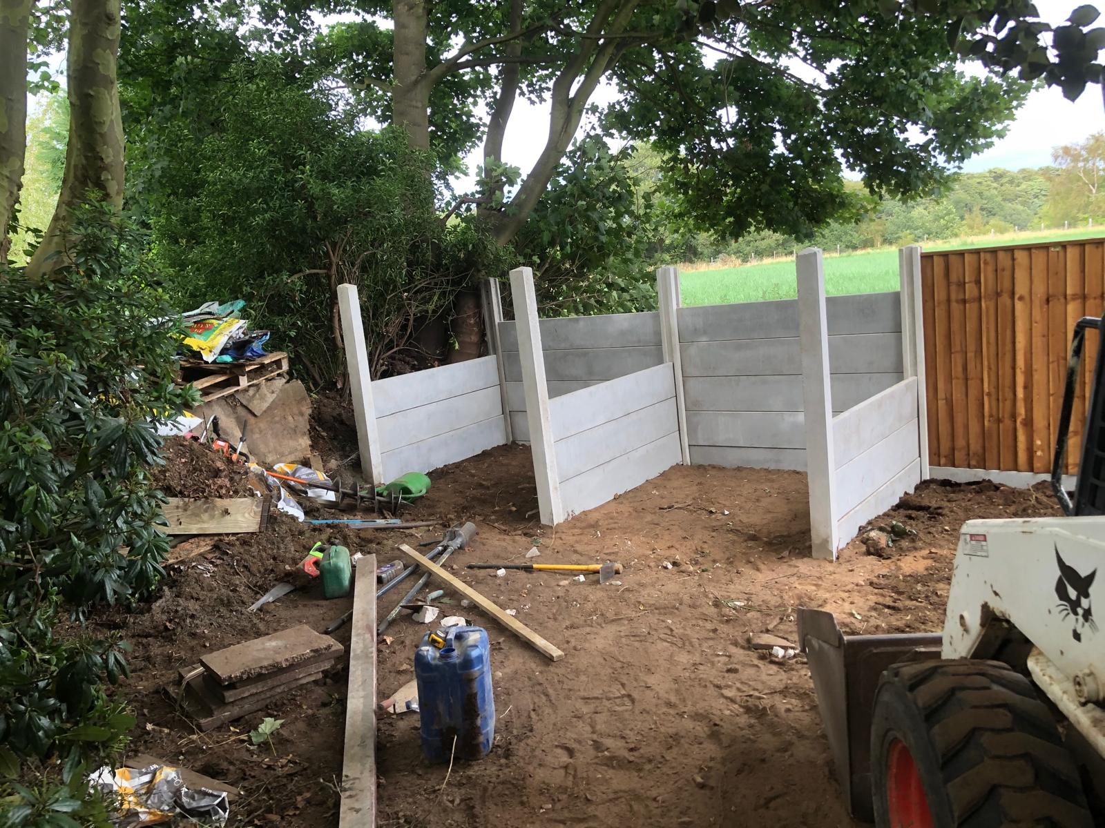 Fencing concrete gravel boards